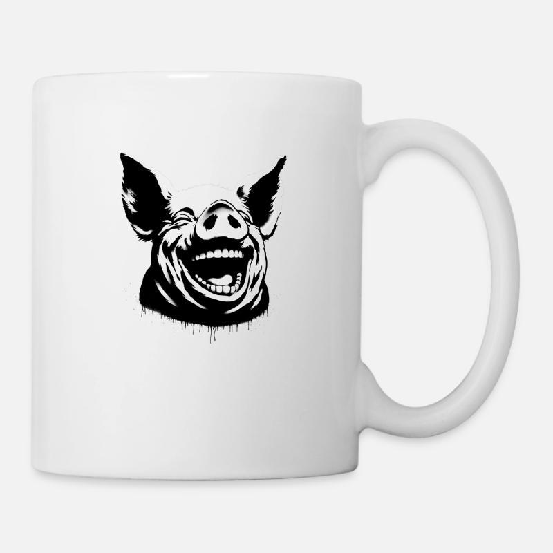 Cochon qui rit - Mug blanc - blanc
