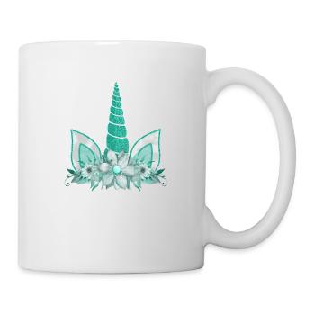 Einhorn süße Regenbogen lustige Einhörner magische Fantasie - Tasse - Weiß - Rechts