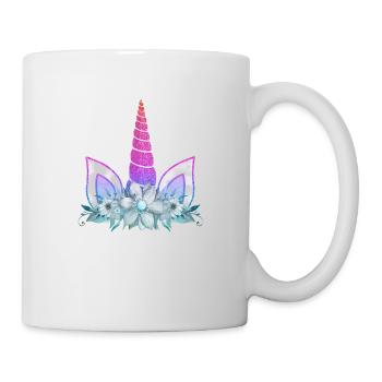 Einhorn süße Regenbogen lustige Einhörner magische Fantasie - Tasse - Weiß - Rechts