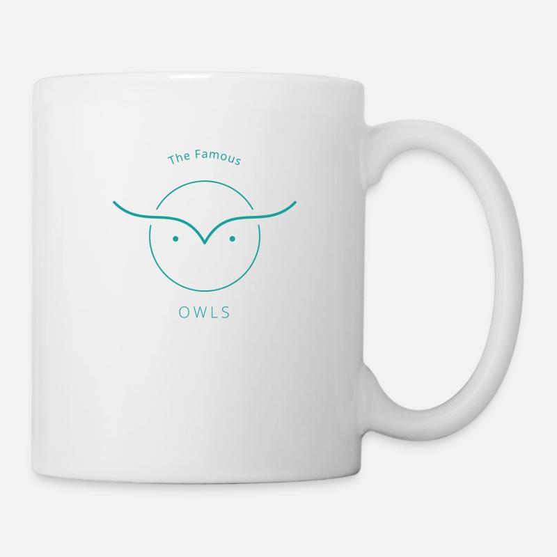 Hiboux - Mug blanc - blanc