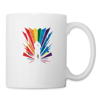 LGBT, Regenbogen-Pride-Monat - Tasse - Weiß - Rechts