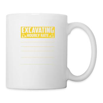 Excavating -Hourly Rate- Driver Excavator - Mug - white - Right