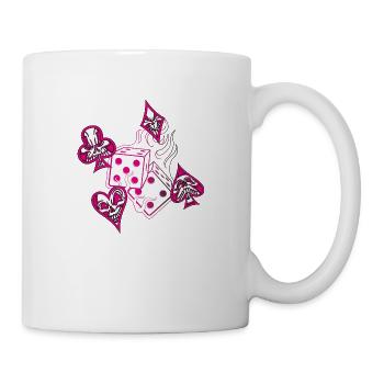 Glücksspiel - Tasse - Weiß - Rechts
