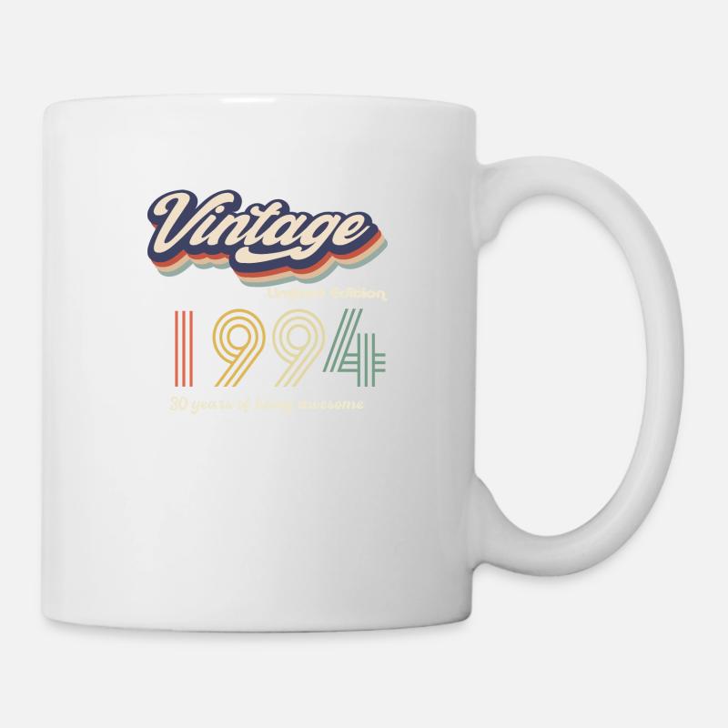 Vintage 1994 Vintage Retro Cadeau d’anniversaire - Mug blanc - blanc