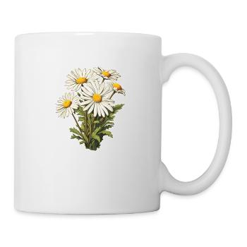 Kamille Strauß - Tasse - Weiß - Rechts