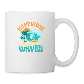 Certified Badass Forklift Operator Surfboard Surfe - Tasse - Weiß - Rechts