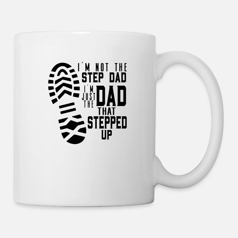 Stepped Up Dad | The Real Hero - Mug - white