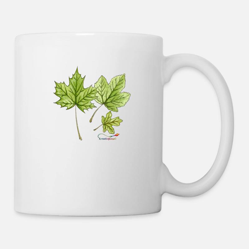 Ahornblätter - Tasse - Weiß