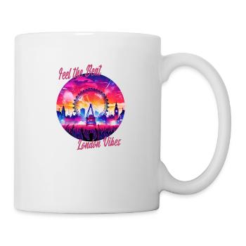 Feel the Beat - London Vibes - Tasse - Weiß - Rechts