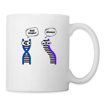 DNA RNA joke, Genetic gift, Molecular genetics - Mug - white - Right