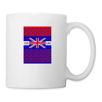 Union Jack flag united kingdom great Britain - Mug - white - Right