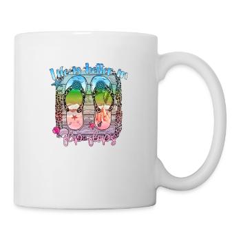 summer lake nature flora art pool sea beach love - Mug - white - Right