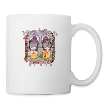 summer lake nature flora art pool sea beach love - Mug - white - Right