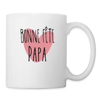 Bonne fête papa - Mug blanc - blanc - Droite
