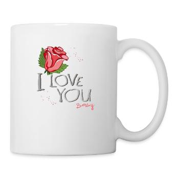 Je t’aime chéri - Mug blanc - blanc - Droite