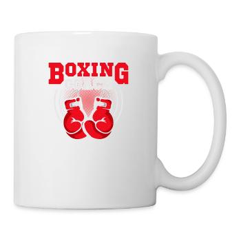 Boxing Coach Training Boxer - Mug - white - Right