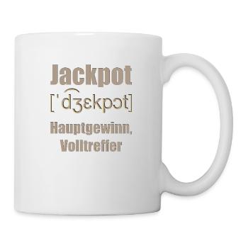 jackpot - Tasse - Weiß - Rechts