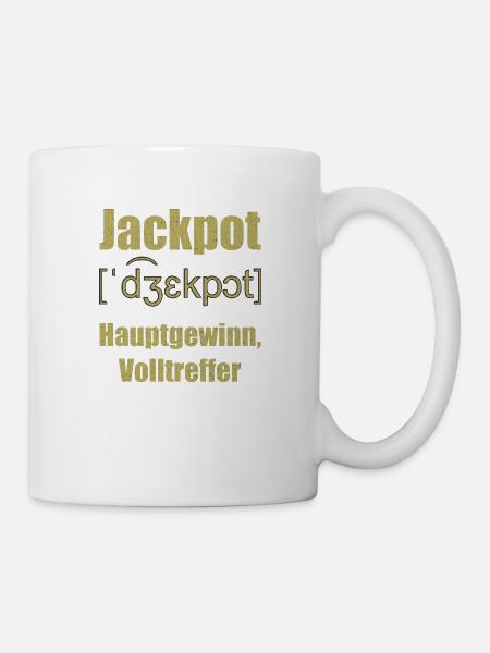jackpot - Tasse - Weiß
