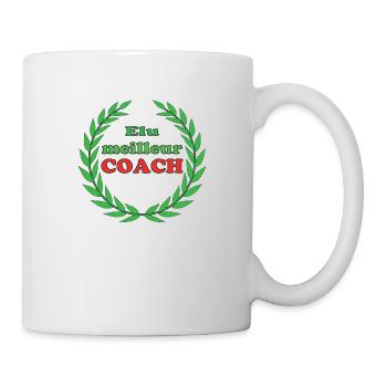 Elu Meilleur COACH - Mug blanc - blanc - Droite