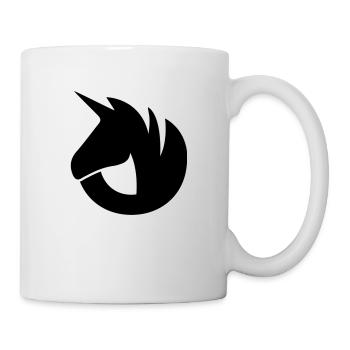 UniCon / Unision Logo, Schwarz - Tasse - Weiß - Rechts