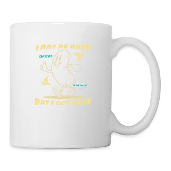 Lustiger Spruch - I may be nuts but I got guts - Mug - white - Right