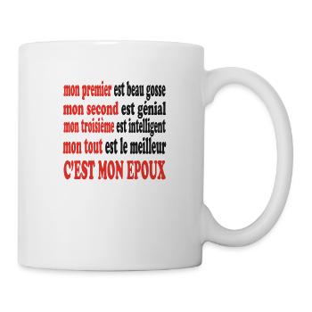 Mon EPOUX est beau - Mug blanc - blanc - Droite