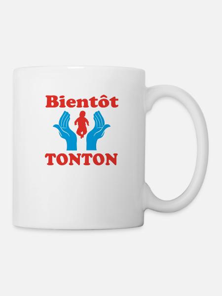 WIRD BALD ONKEL - Tasse - Weiß