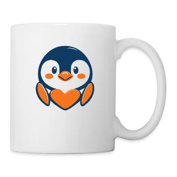 Penguin love in cartoon style! - Mug - white - Right