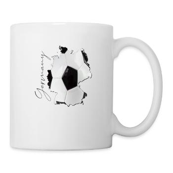 Carte de l’Allemagne encadrée Real Football FR - Mug blanc - blanc - Droite