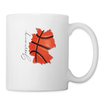 Carte de l’Allemagne encadrée Real Basketball FR - Mug blanc - blanc - Droite