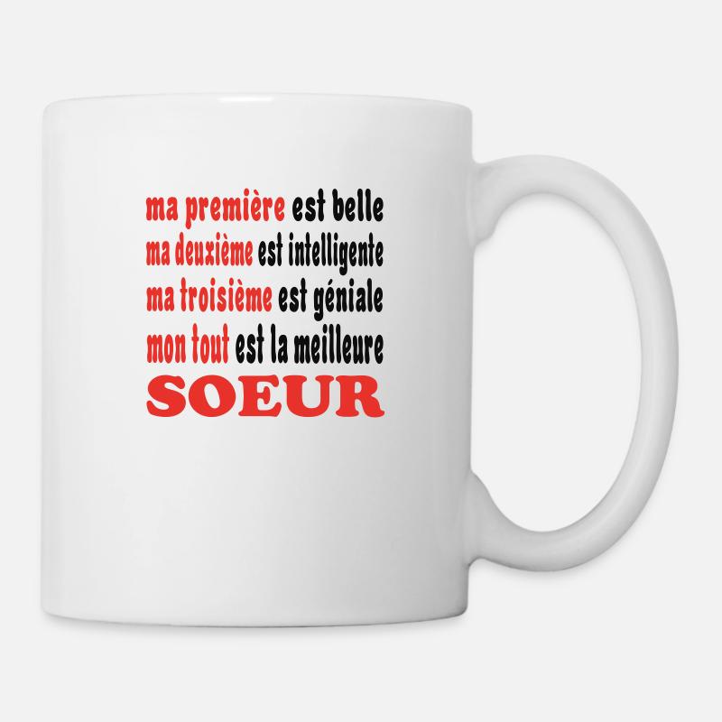 Meine Schwester - Tasse - Weiß