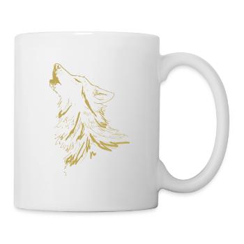 Dessins illustrés avec Wolf - Mug blanc - blanc - Droite
