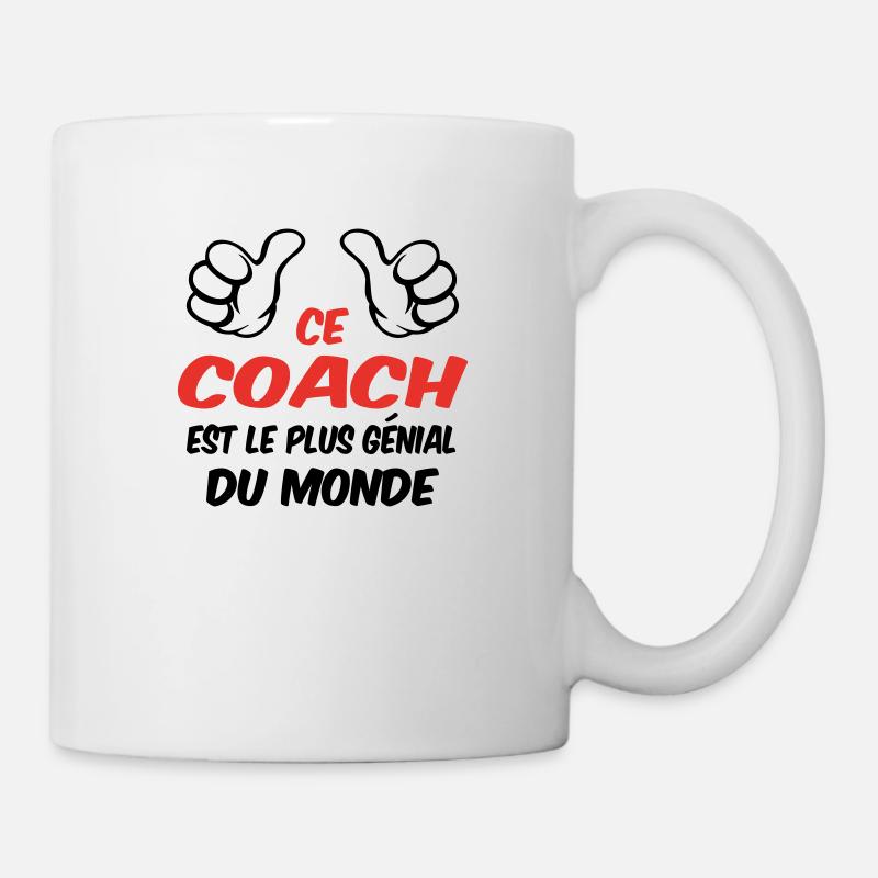 MEILLEUR COACH - Mug blanc - blanc