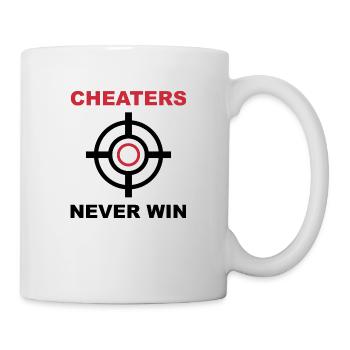 Cheaters Never Win - Mug - white - Right
