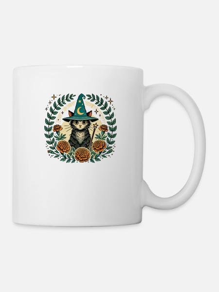 Wizard Kitty Katze - Tasse - Weiß