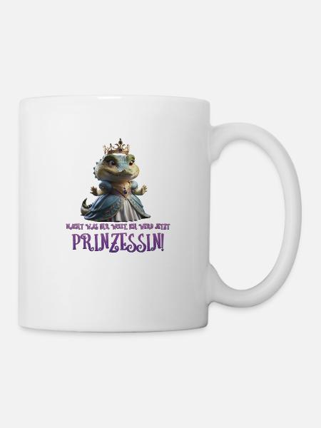 Kroko Prinzessin 02 - Tasse - Weiß
