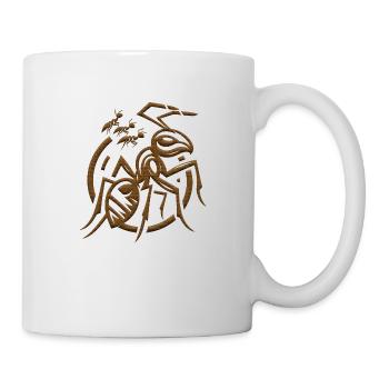 animal beast wildlife animal species art forest flora - Mug - white - Right