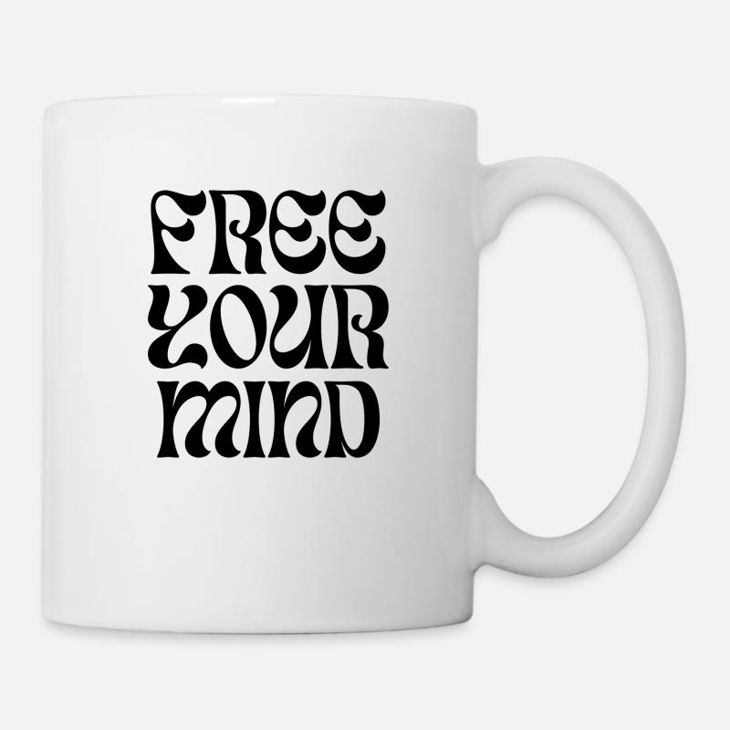 FreeYourMind - Tasse - Weiß