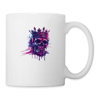 Couronne de crâne de roi - Mug blanc - blanc - Droite