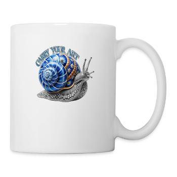 Tragen Sie Ihre Kunst - Tasse - Weiß - Rechts
