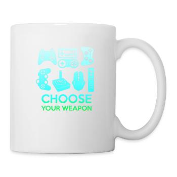 Gamer Jeu En Ligne Jeux Sur Ordinateur Arcade Neon - Mug blanc - blanc - Droite