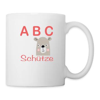 ABC-Schütze mit Hund - Tasse - Weiß - Rechts