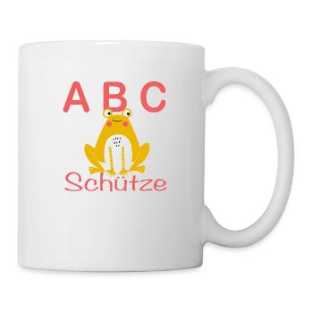 ABC-Schütze mit Frosch - Tasse - Weiß - Rechts
