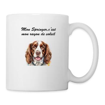 Springer rayon de soleil - Mug blanc - blanc - Droite