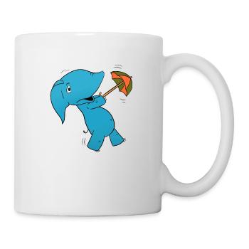 Elephant Umbrella - Mug - white - Right