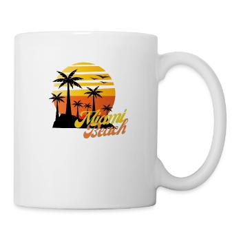 Miami Beach - Mug blanc - blanc - Droite
