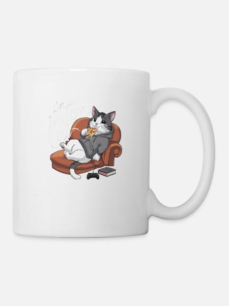 Hauskatze - Tasse - Weiß