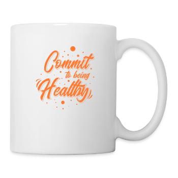 Being Healthy - Tasse - Weiß - Rechts
