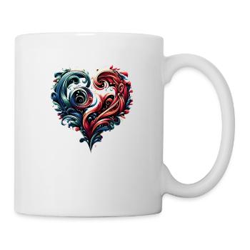 Herz - Tasse - Weiß - Rechts
