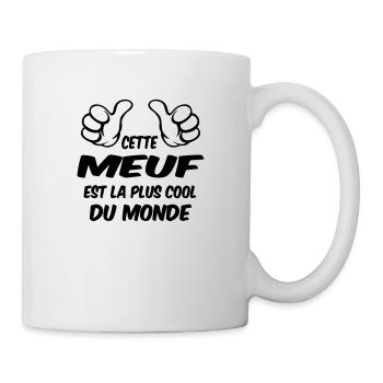 MEILLEURE MEUF - Mug blanc - blanc - Droite